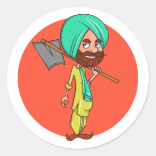 Sardar Ji ラウンドシール