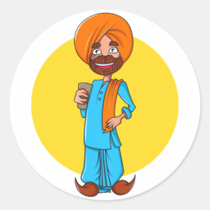 Sardar Ji ラウンドシール