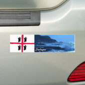 Sardegnaの楽園のステッカー2 バンパーステッカー (車上)