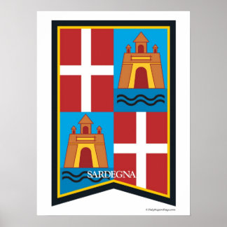 Sardegna Sardiniaイタリア地域ポスター ポスター