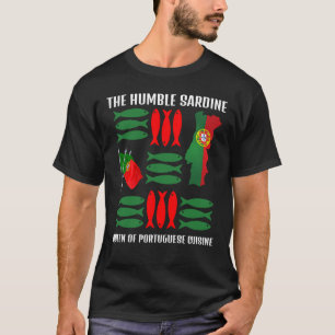 SARDINEポルトガル料理のクイーンカスタム文字 Tシャツ