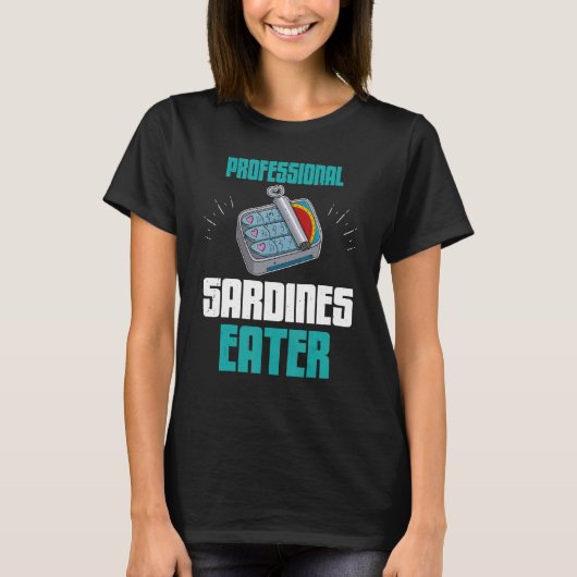 Sardine anchovies fish dishes canned fish cuisine  tシャツ (正面)