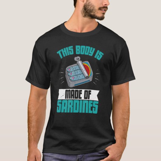 Sardine anchovies fish dishes canned fish cuisine  tシャツ (正面)