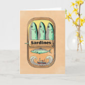 Sardine Tin カード (黄色い花)