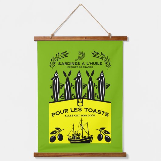 Sardinecore Vintage Kitchen 吊り下げ型タペストリー (正面)