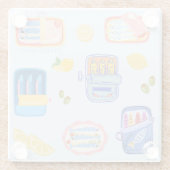 Sardines and Lemons ガラスコースター (裏面)