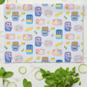 Sardines and Lemons キッチンタオル (折り畳み)