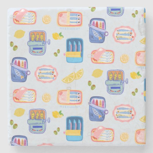 Sardines and Lemons ストーンコースター (正面)