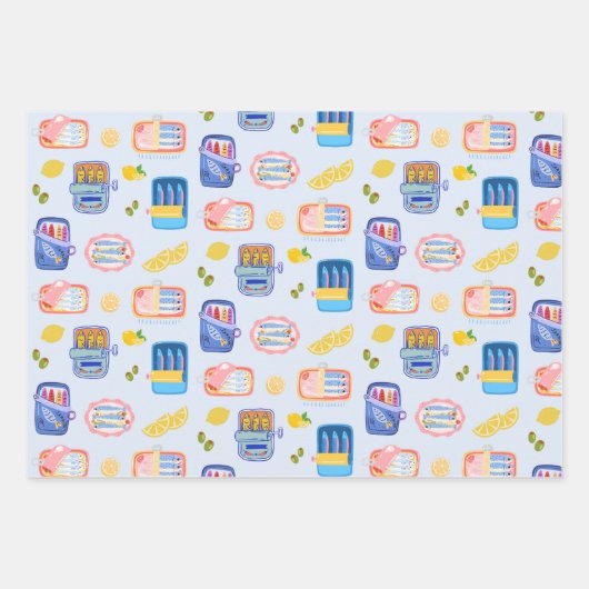 Sardines and Lemons ラッピングペーパーシート (正面)