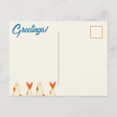 Sardines Greetings Custom Portugal Tinned Fish ポストカード (裏面)