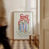 Sardines in a Plate in Green Bow Kitchen Poster ポスター