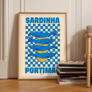 Sardines Print Sardine Tin Vintage Poster Retro Sa ポスター