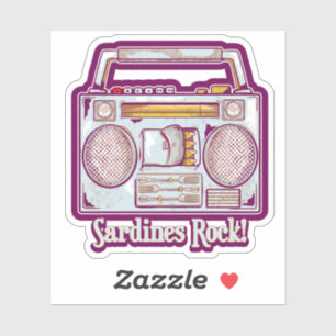 Sardines Rock 80おもしろい'sステレオ シール