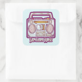 Sardines Rock 80おもしろい'sステレオ スクエアシール (バッグ)