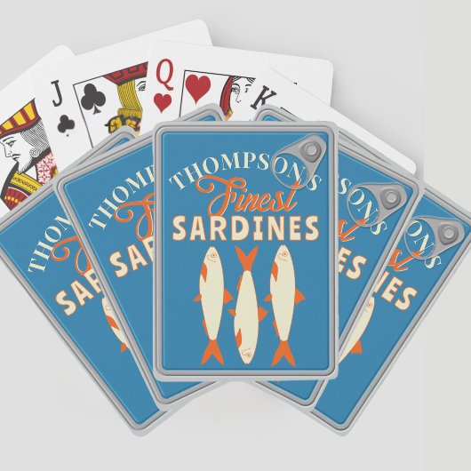 Sardines Tinned Fish Custom Poker Deck of Cards  トランプ