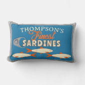 Sardines Tinned Fish Personalized ランバークッション (正面)