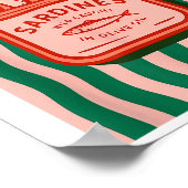 Sardines Tinned Fish Retro Graphic Summer For Men  ポスター (角)