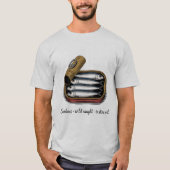 Sardines Tinned Fish Retro Graphic Summer for Men Tシャツ (正面)