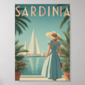 Sardinia 50s vintage ポスター (正面)