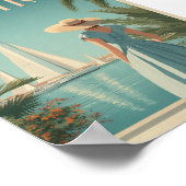 Sardinia 50s vintage ポスター (角)