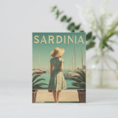Sardinia 50s vintage travel ポストカード (スタンド正面)