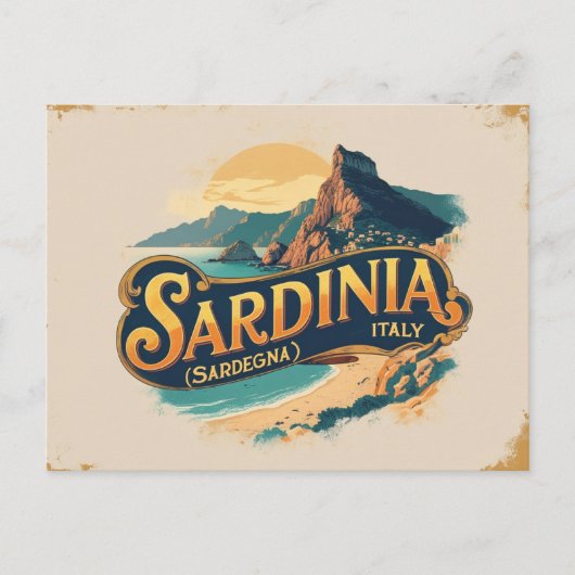 Sardinia Island Escape ポストカード (正面)