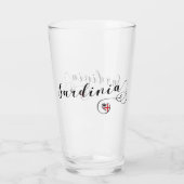 Sardinian旗のハート、サルジニア タンブラーグラス (裏面)