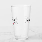 Sardinian旗のハート、サルジニア タンブラーグラス (左)