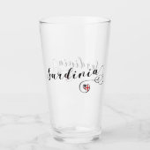 Sardinian旗のハート、サルジニア タンブラーグラス (正面)