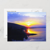 Sardis湖の日没 ポストカード (正面/裏面)