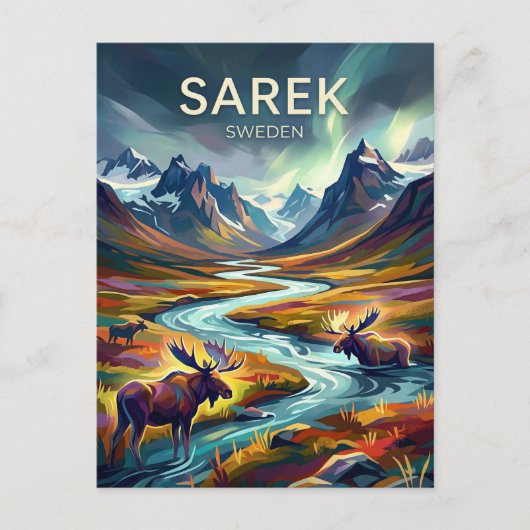 Sarek National Park Sweden ポストカード (正面)