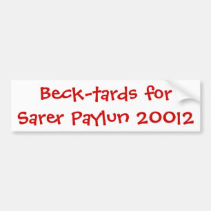 Sarer Paylun 20012のための小川tards バンパーステッカー
