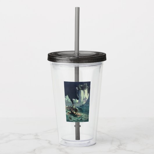 Sargasso Sea Grim Reaper & Sinking of Titanic アクリルタンブラー (正面)