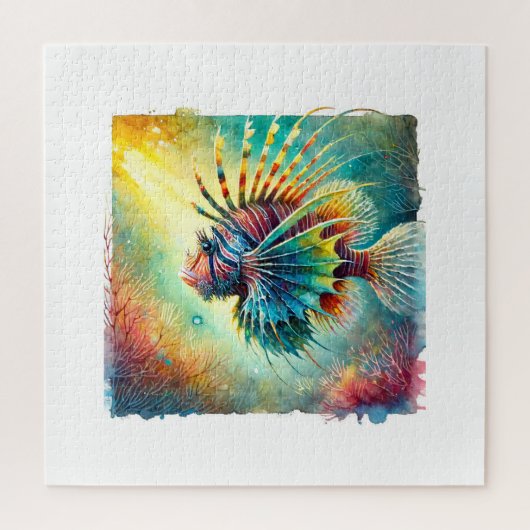 Sargassum Fish 130624AREF121 - Watercolor ジグソーパズル (縦)
