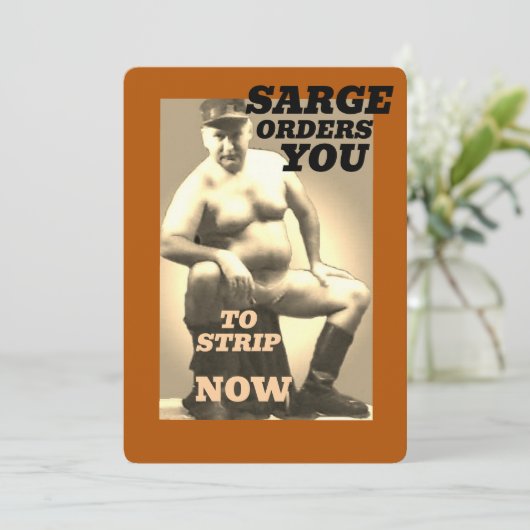 SARGE MANBOOBS Greeting Card Collection カード (スタンド正面)
