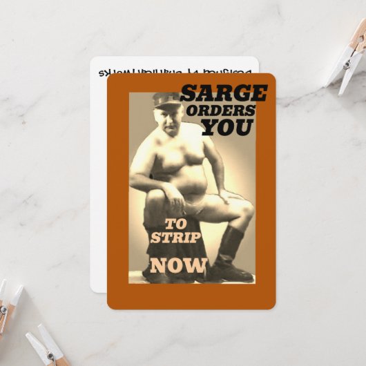SARGE MANBOOBS Greeting Card Collection カード (正面/裏面インサイチュ)
