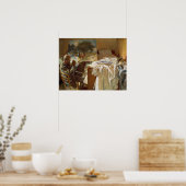 Sargent – 彼のスタジオでアーティスト ポスター (キッチン)