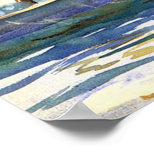 Sargent – 送料Majorca 1908 ポスター (角)