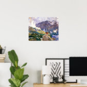 Sargent - Artist In The Simplon 1909 ポスター (ホームオフィス)