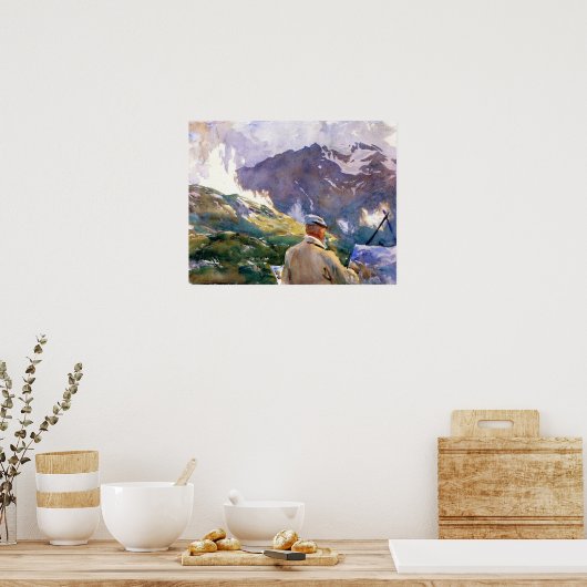 Sargent - Artist In The Simplon 1909 ポスター (キッチン)