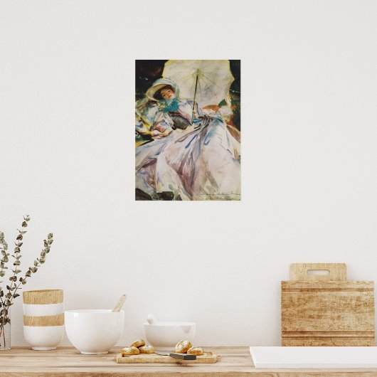 Sargent - Dame Mit Sonenschirm 1900 ポスター (キッチン)