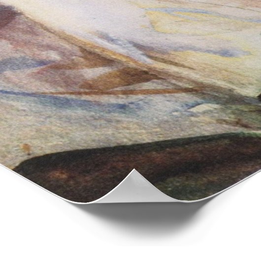 Sargent - Dame Mit Sonenschirm 1900 ポスター (角)