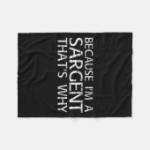 Sargent Gift Funny Surname Family Tree Birthday Re フリースブランケット (正面(横))