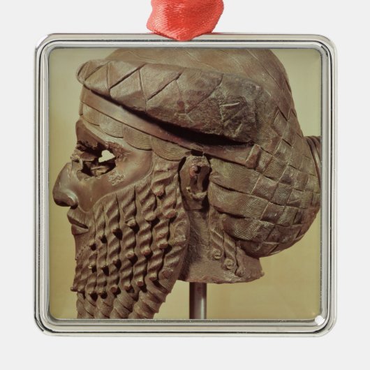 Sargon I 2400-2200の頭部紀元前に メタルオーナメント (正面)