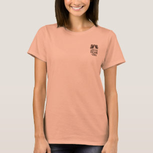 Saritaの大きい女性のための赤いアンデス山脈くまのTシャツ Tシャツ