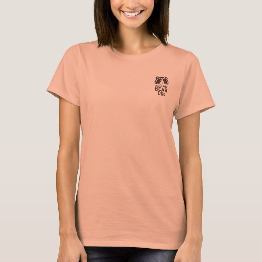 Sarita's Red Andean Bear T-shirt for Large Ladies Tシャツ (正面)