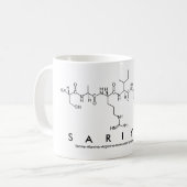 Sariyahペプチド名mug コーヒーマグカップ (正面左)