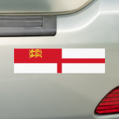 Sark Flag バンパーステッカー (車上)