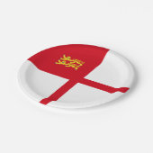 Sark Flag ペーパープレート (アングル)