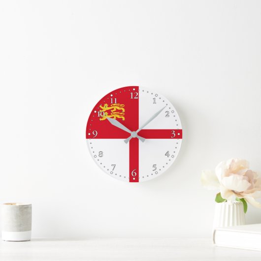 Sark Flag ラウンド壁時計 (ホーム)